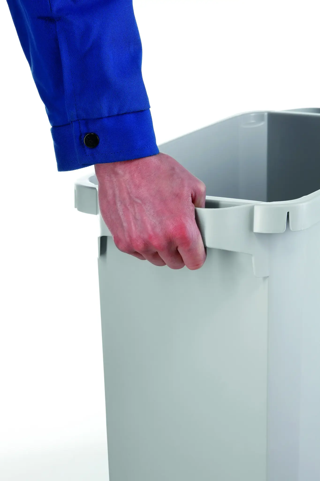 Šiukšlių dėžė rūšiavimui DURABIN® 60L stačiakampė, pilka sp. (dangtis perkamas atskirai)