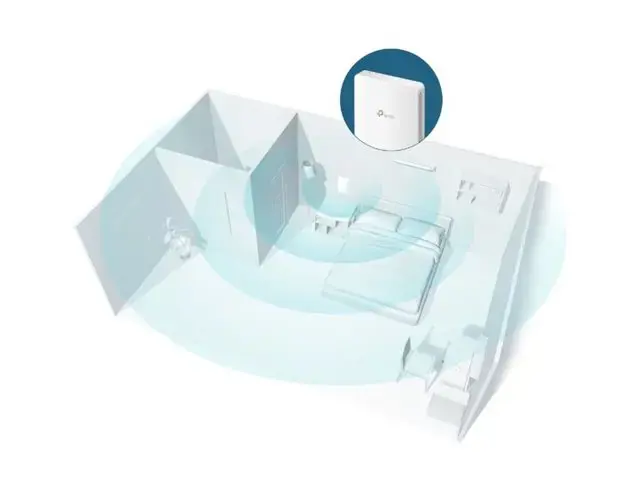 TP-Link AX1800 sieninis WiFi 6 prieigos taškas, 1774 Mbit/s, 574 Mbit/s, 1201 Mbit/s, 10,100,1000 Mbit/s, IEEE 802.11a, IEEE 802.11ac, IEEE 802.11ax, IEEE 802.11b, IEEE 802.11g, IEEE 802.11n, 10/100/1000Base-T(X)