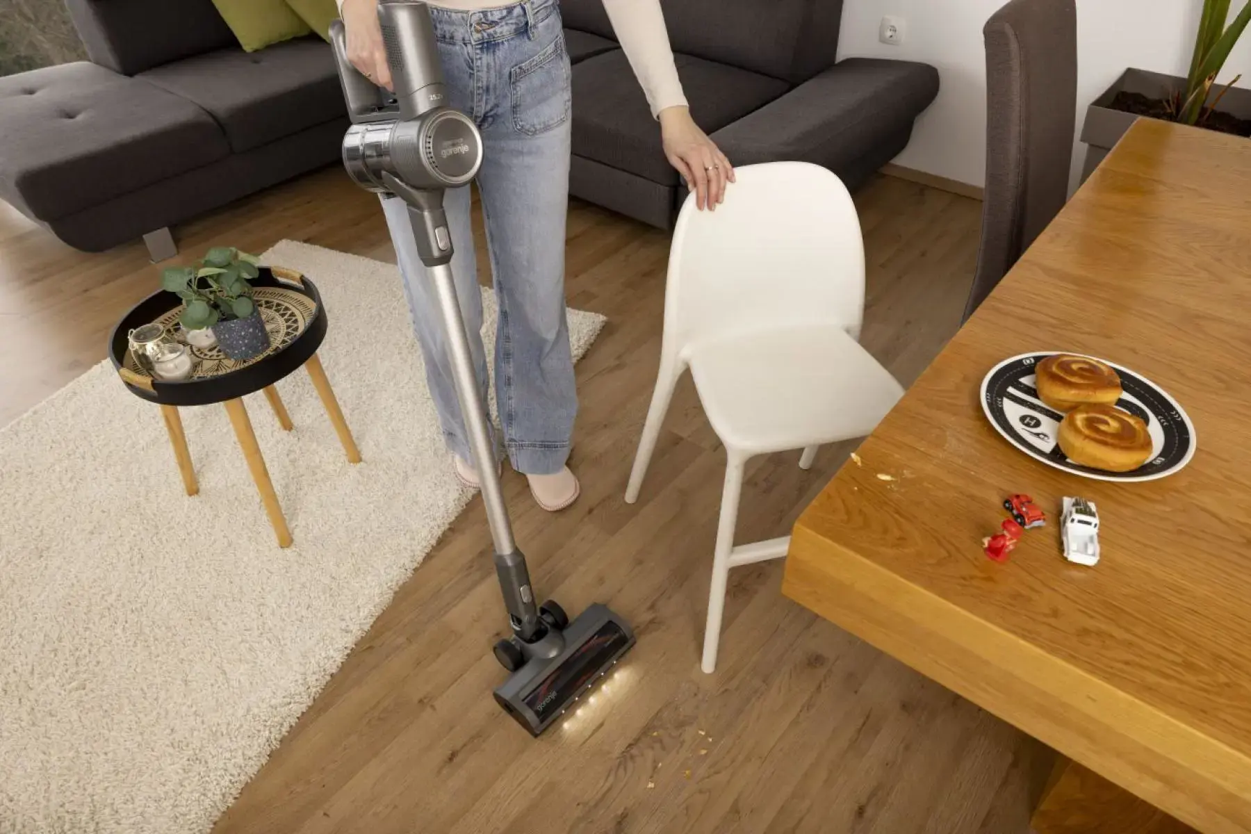 Gorenje SVC252420FFA | Vacuum Cleaner | Cordless operating | Stick/handheld | 300 W | 25.2 V | Operating time (max) 60 min | Anthracite