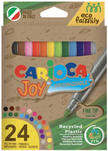 Flomasteriai CARIOCA JOY ECOFAMILY, 24 vnt.