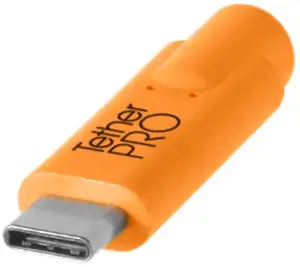 "Tether Tools" kabelis USB - USB-C 4,6 m, oranžinis