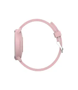 CANYON Išmanusis laikrodis, 1,3 colio IPS jutiklinis ekranas, apvalus laikrodis, IP68 atsparus vandeniui, daugiasportinis režimas, BT5.0, suderinamas su "iOS" ir "Android", rausvas, šeimininkas: 25,2*42,5*10,7 mm, dirželis: 20*250 mm, 45 g