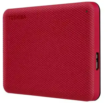 TOSHIBA "Canvio Advance" 2TB 2,5 colio išorinis kietasis diskas USB 3.2 Gen1 raudonos spalvos