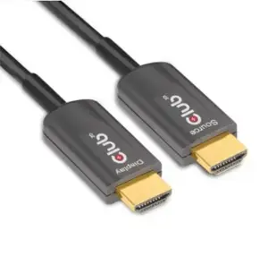 CLUB3D Ultra High Speed HDMI™ Certified AOC Cable 4K120Hz/8K60Hz Unidirectional M/M 10m/32.80ft, 10 m, HDMI Type A (Standard), HDMI Type A (Standard), 48 Gbit/s, Audio Return Channel (ARC), Black