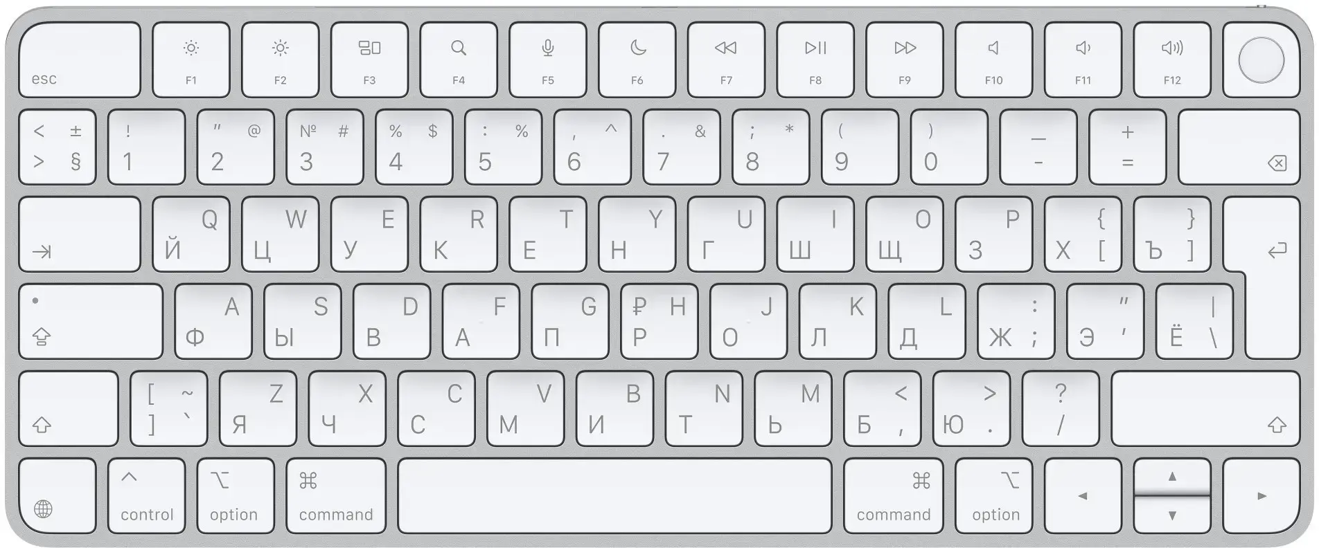 Apple Magic Keyboard with Touch ID for Mac models with Apple silicon - Russian