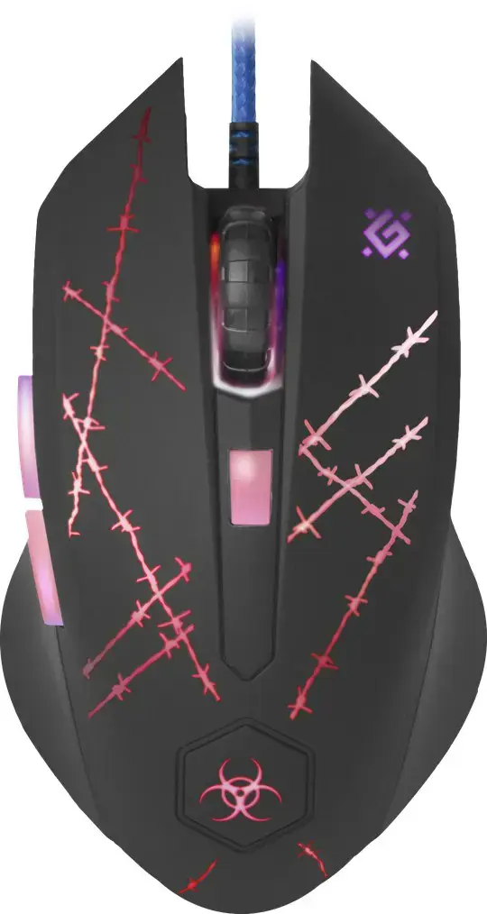 "Defender Forced GM-020L" pelė Ambidextrous USB Type-A Optical 3200 DPI