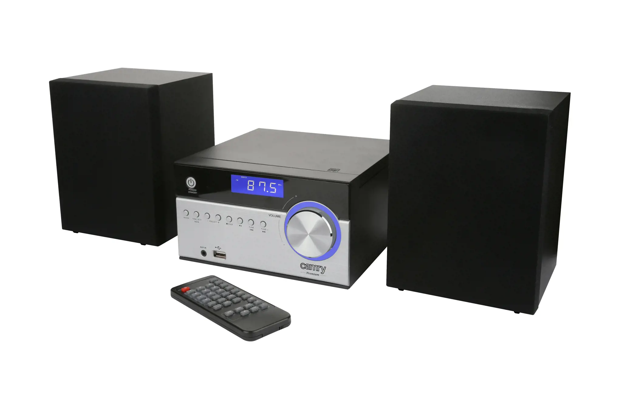 "Camry" mini Hi-Fi bokštas .CR 1173 Garsiakalbiai, "Bluetooth", 28 W, FM/AM, USB jungtis