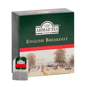 Juodoji arbata AHMAD ENGLISH BREAKFAST, maišeliuose, 100 vnt x 2 g