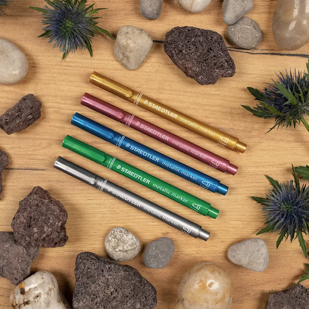 Žymeklis STAEDTLER Metallic, 5 vnt., įvairių sp.