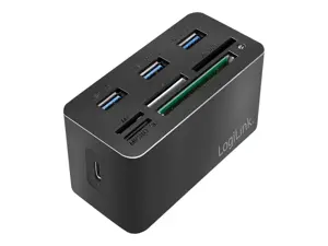 USB3.2 Gen 1 doko stotelė, 8 prievadai, mini, juoda