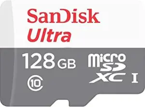 SanDisk Ultra Light microSDHC 128GB 100MB/s 10 klasės; EAN: 619659185091
