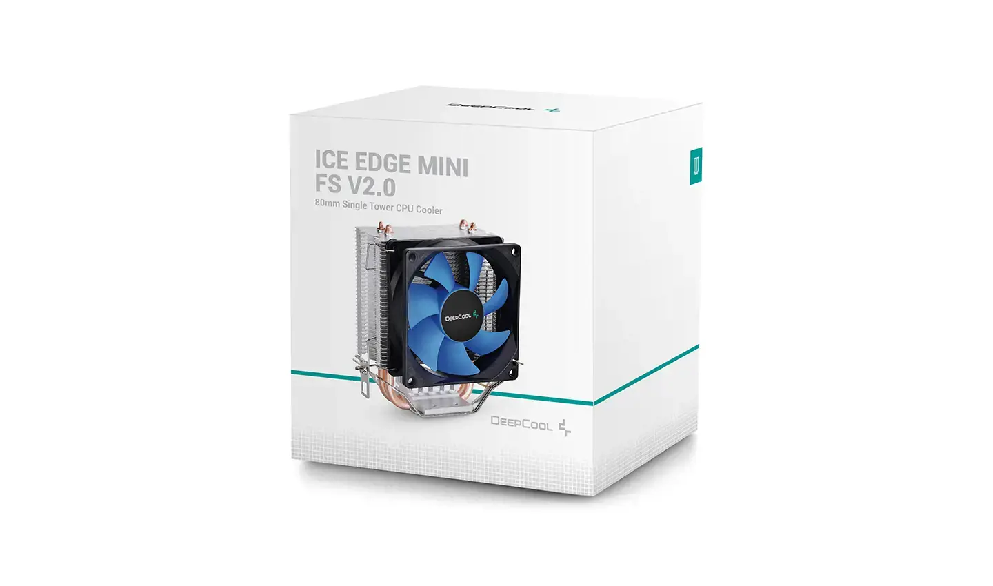 "DeepCool Ice Edge Mini FS", oro aušintuvas, 8 cm, 2200 aps/min, 24,7 dB, 25,13 cfm, juodas, mėlynas, sidabrinis