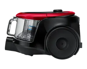 Samsung VC07M2110SR, 700 W, Bagless, 1.5 L, 80 dB, Black, Red