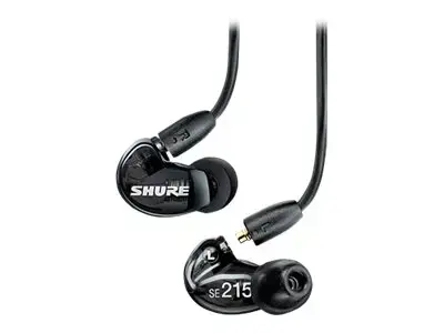 "Shure SE215" ausinės, juodos spalvos
