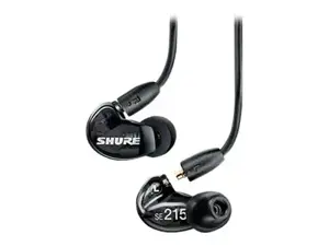 "Shure SE215" ausinės, juodos spalvos