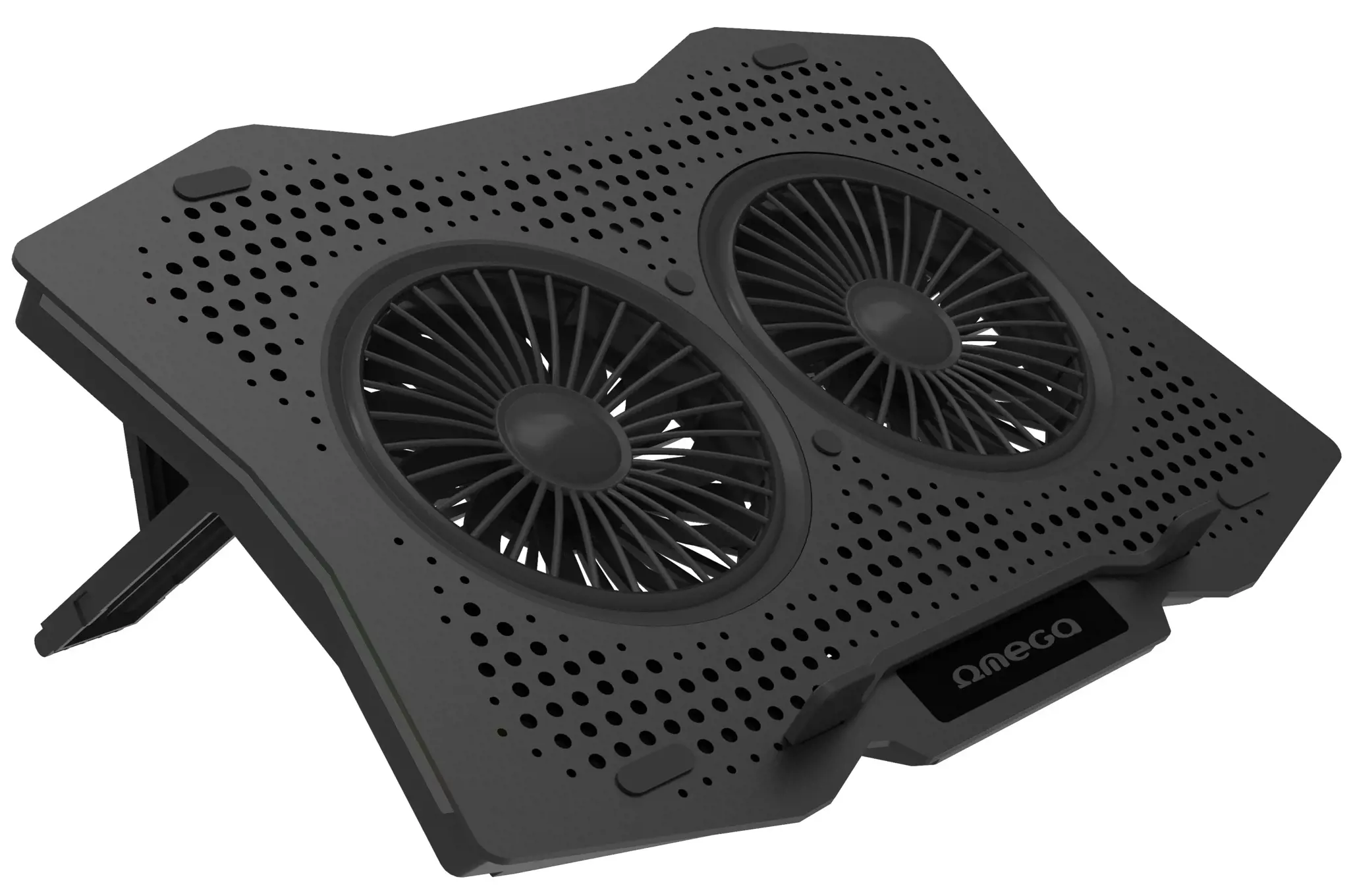 "Omega" nešiojamojo kompiuterio aušintuvo padas 45425, juodas