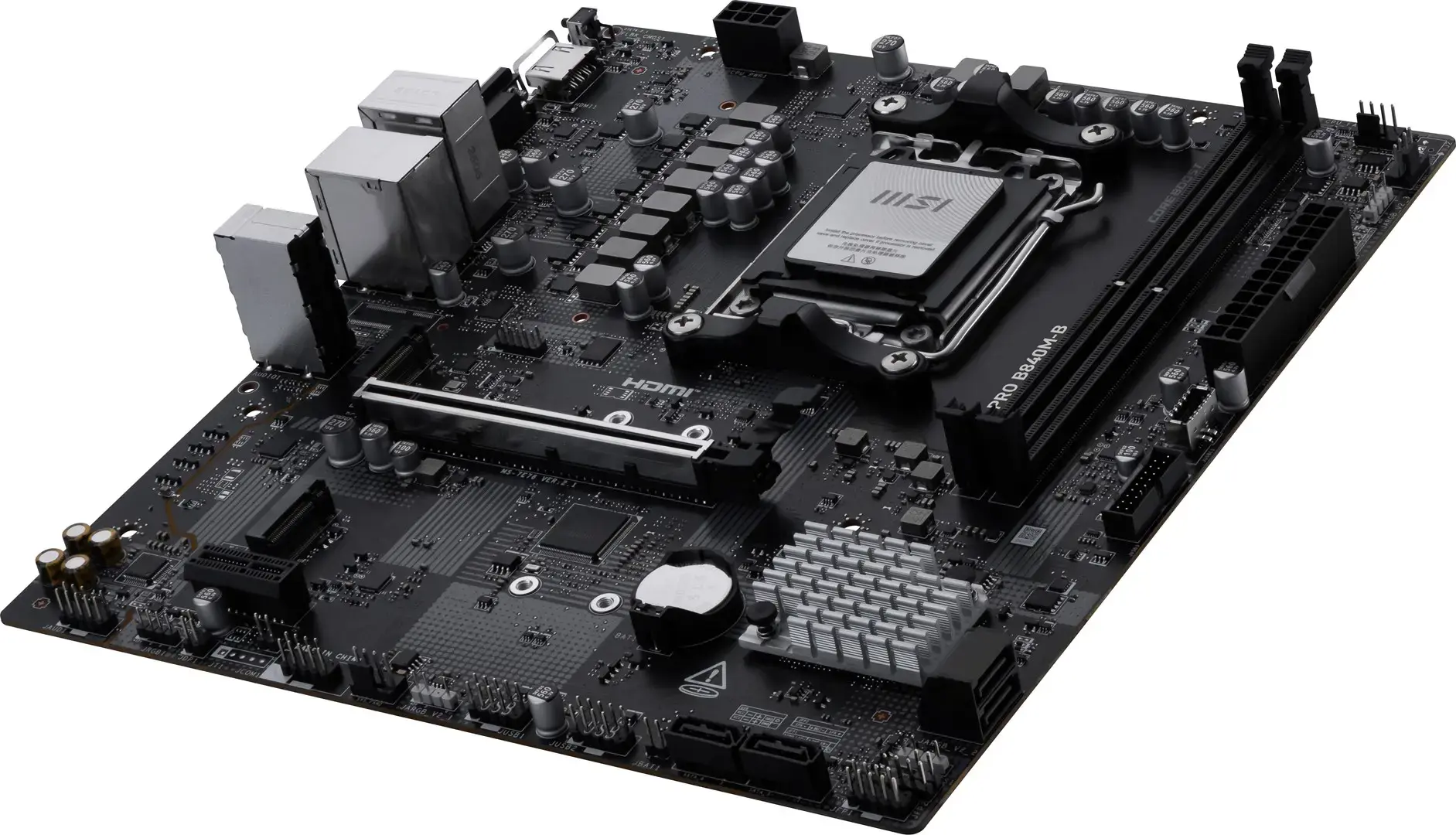 Mainboard MSI AMD B840 SAM5 Micro-ATX Memory DDR5 Memory slots 2 PROB840M-B