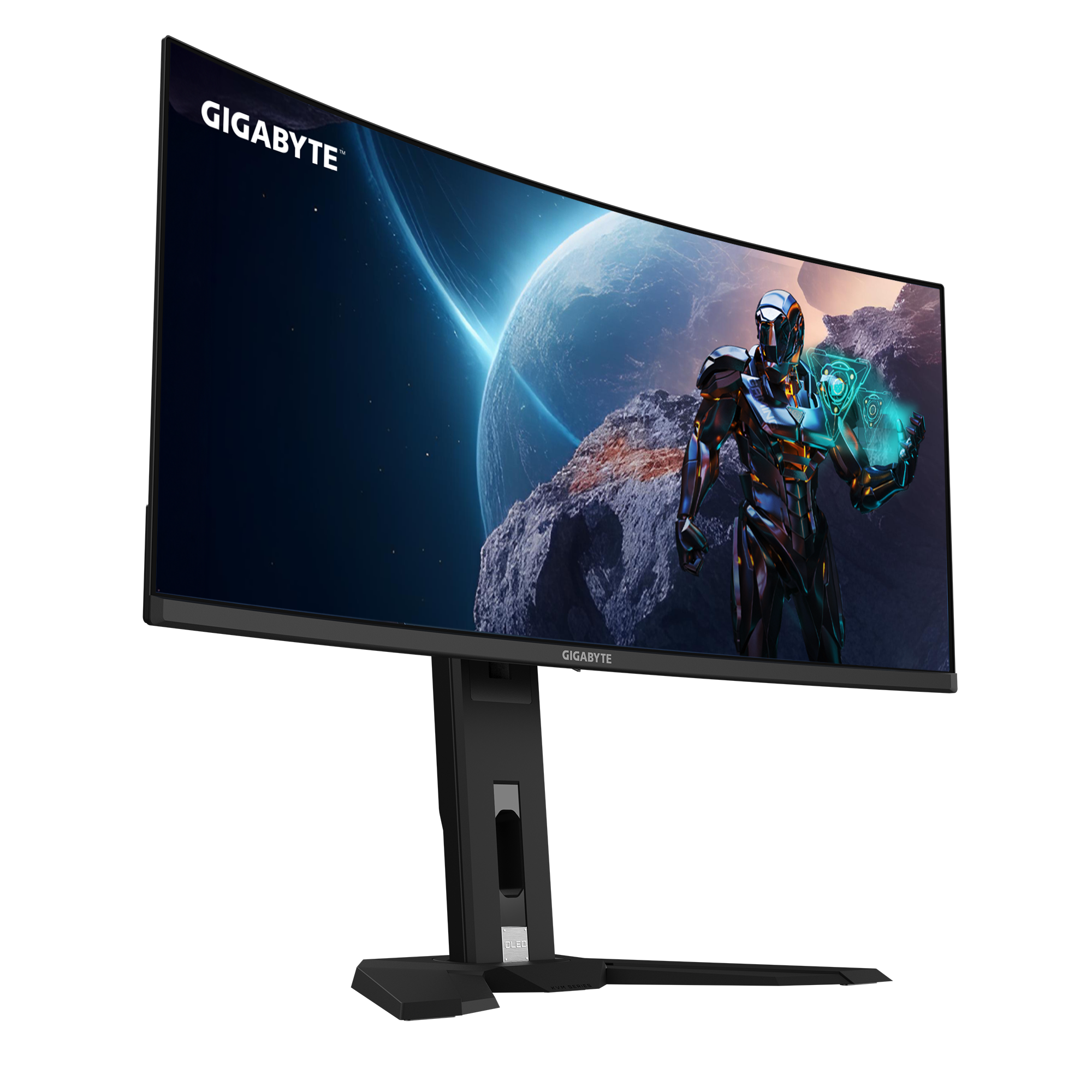 GIGABYTE MO34WQC 34” OLED WQHD Curved Gaming Monitor - 3440x1440(WQHD), 175Hz, 0.03ms, KVM, 250 cd/m2, FreeSync Premium Pro, DisplayHDR True Black 400, HDMI 2.1, Displayport 1.4, 86.4 cm (34"), 3440 x 1440 pixels, Wide Quad HD, OLED, 0.03 ms, Black
