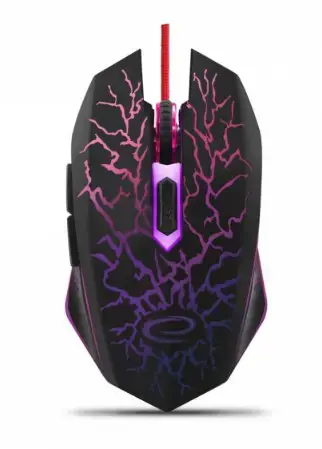 ESPERANZA EGM211R - 5901299925560 MX211 LIGHTINING LAIDINĖ 6D ŽAIDIMŲ OPTINĖ PELĖ USB MX211-RED