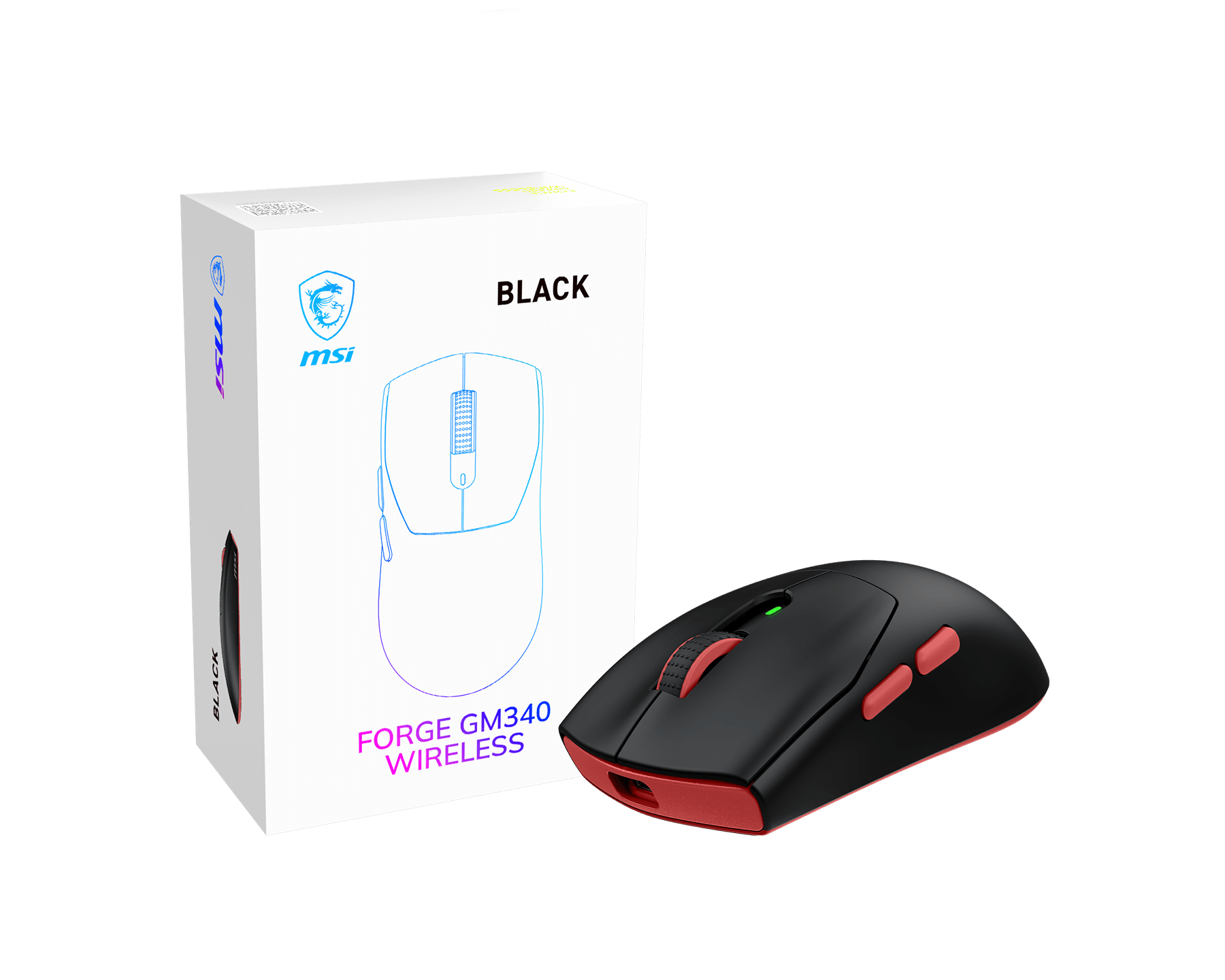 MSI FORGE GM340 | Wireless | 2.4 GHz, Bluetooth, USB 2.0