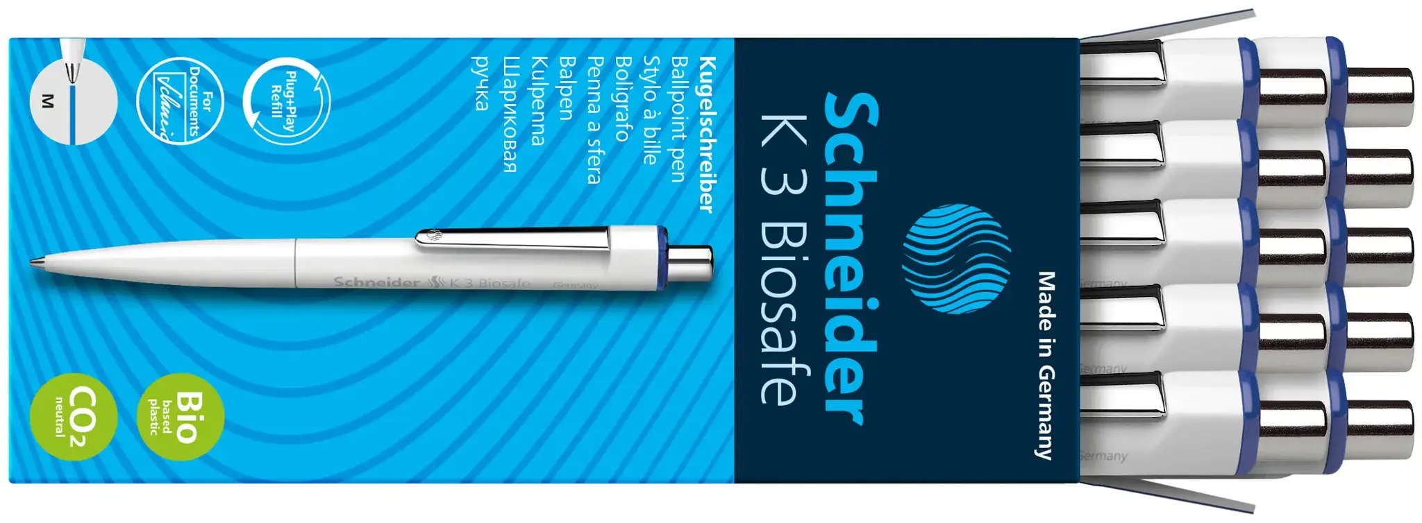 Automatinis tušinukas SCHNEIDER K3 BIOSAFE, 0,7 mm.