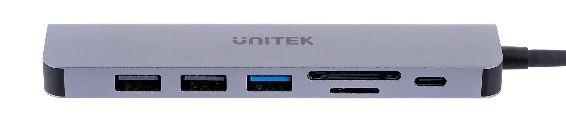UNITEK H1118A HUB USB-C 7in1 PD 100W HDMI 4K ALU