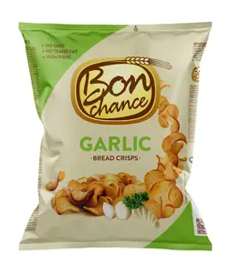 Duonos traškučiai BON CHANCE, su česnaku, 120 g