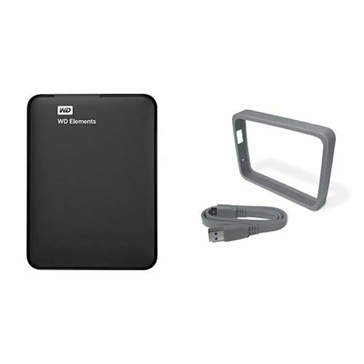 External HDD WESTERN DIGITAL Elements Portable 1TB USB 3.0 Colour Black WDBUZG0010BBK-WESN