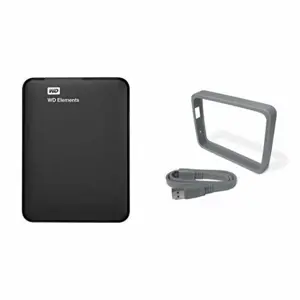 External HDD WESTERN DIGITAL Elements Portable 1TB USB 3.0 Colour Black WDBUZG0010BBK-WESN
