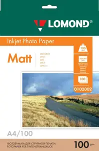 Matinis Fotopopierius Lomond, A4, 100 g/m², 100 psl.