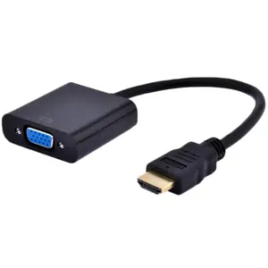 GEMBIRD A-HDMI-VGA-03 Gembird adapteris HDMI-A(M) ->VGA (F) + audio, su kabeliu, juodas