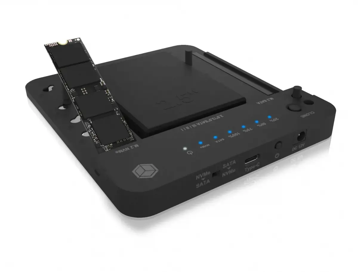ICY BOX IB-2915MSCL-C31 M.2 NVMe and SATA 2,5/3