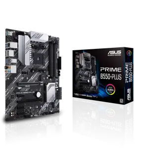 ASUS PRIME B550-PLUS, AMD, "Socket AM4", 3 kartos "AMD Ryzen™ 3", 3 kartos "AMD Ryzen 5", 3 kartos "AMD Ryzen™ 7", 3 kartos..., DDR4-SDRAM, 128 GB, DIMM