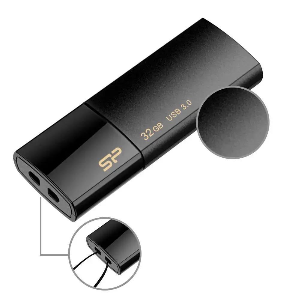 SILICONPOW SP032GBUF3B05V1K Silicon Power atmintinė USB Blaze B05 32GB USB 3.0 juoda