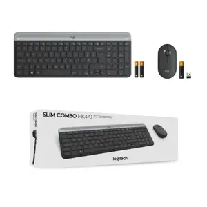 "LOGITECH Slim Wireless Keyboard and Mouse Combo MK470" - GRAPHITE - JAV - INTNL - INTNL