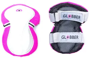 GLOBBER apsauginės pagalvėlės paspirtukams Junior XXS, A diapazonas (25 kg), rožinės spalvos