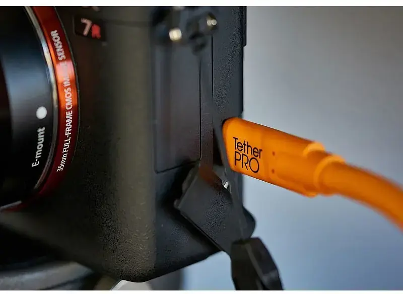 "Tether Tools Pro" kabelis USB-C - USB-C 4,6 m, oranžinis