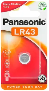 "Panasonic" baterija LR43/1B