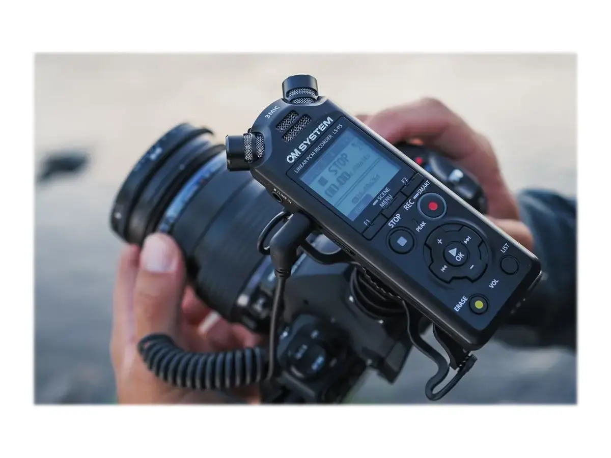 "Olympus" linijinis PCM diktofonas LS-P5 Įkraunamas, mikrofono jungtis, stereo, FLAC / PCM (WAV) / MP3, juodas, MP3 atkūrimas, 59 val. 35 min.