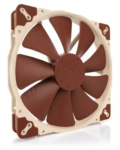 Noctua NF A20 5V PWM Kompiuterio korpuso ventiliatorius 20 cm, smėlio spalvos, raudonas