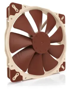 Noctua NF A20 5V PWM Kompiuterio korpuso ventiliatorius 20 cm, smėlio spalvos, raudonas