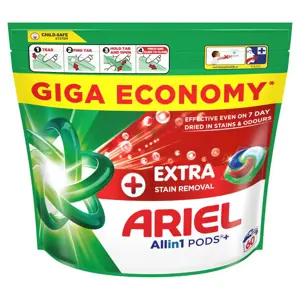 Skalbimo kapsulės ARIEL Extra Clean, 60 skalb.