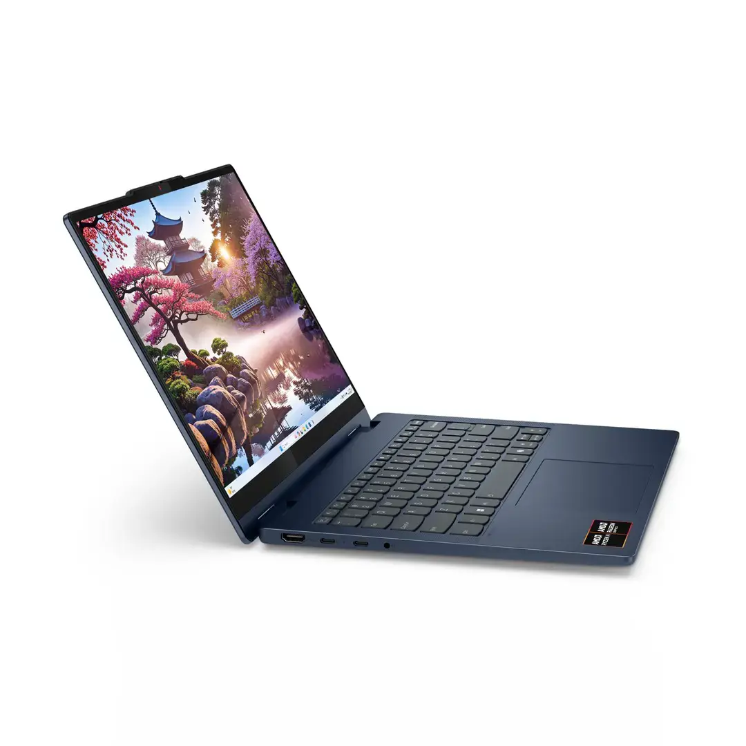 Lenovo IdeaPad 5 2-in-1 14AKP10 Copilot+ PC AMD Ryzen™ AI 7 350 Hybrid (2-in-1) 35.6 cm (14") Touchscreen WUXGA 16 GB LPDDR5x-SDRAM 1 TB SSD Wi-Fi 7 (802.11be) Windows 11 Home English Blue New Repack/Repacked