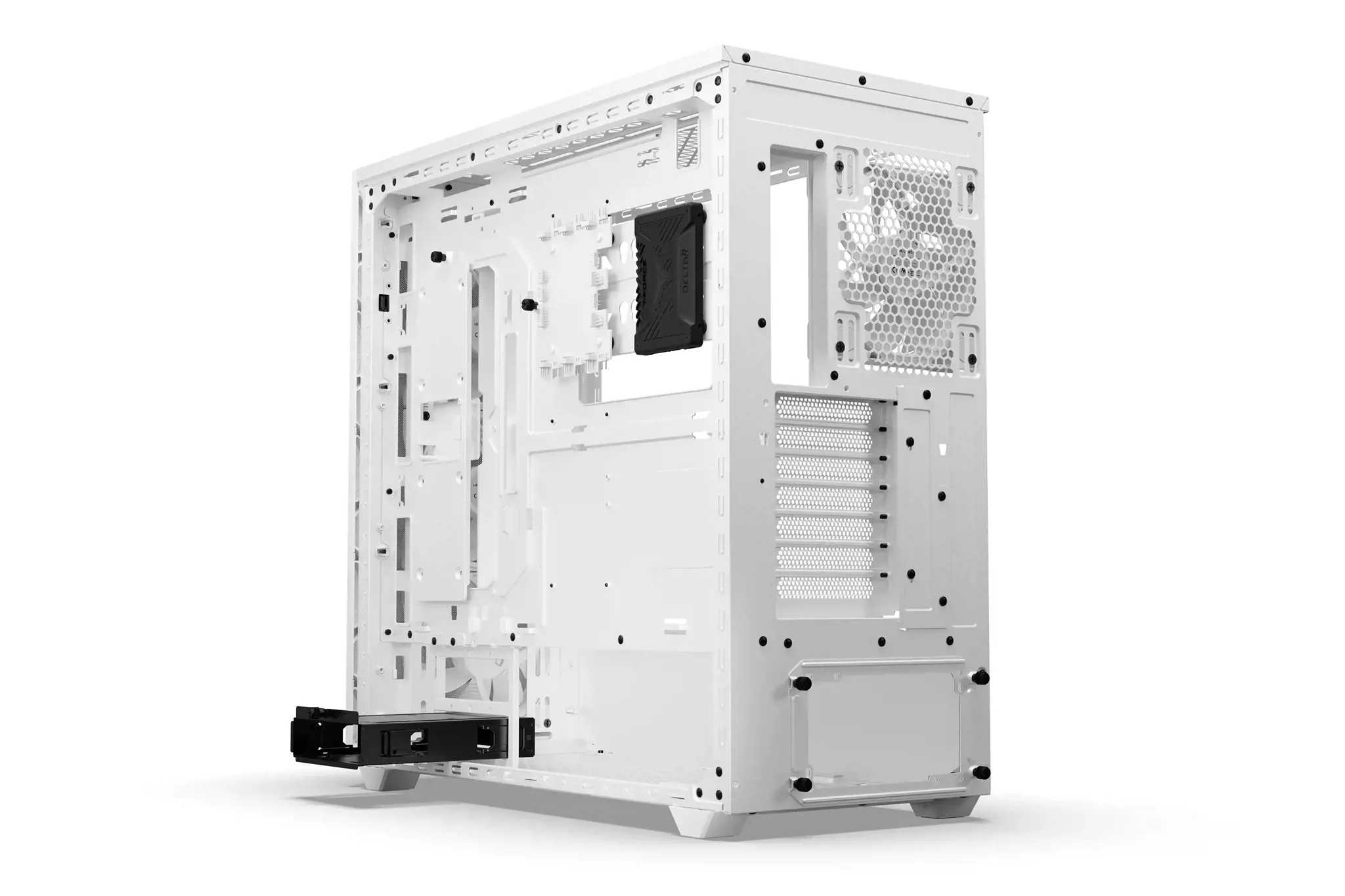 Būkite tylūs! Shadow Base 800 FX White, Midi Tower, Kompiuteris, Balta, ATX, EATX, micro ATX, Mini-ITX, Akrilonitrilo butadieno stirenas (ABS), Plienas, Grūdintas stiklas, Multi
