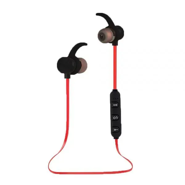 "Esperanza EH186K" ausinės / ausinės su mikrofonu Belaidės sportinės "Bluetooth" ausinės, juodos, raudonos spalvos