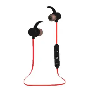 "Esperanza EH186K" ausinės / ausinės su mikrofonu Belaidės sportinės "Bluetooth" ausinės, juodos, raudonos spalvos