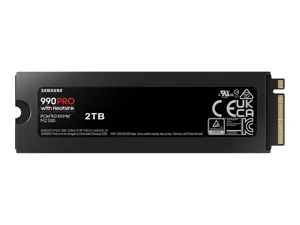 SSD diskas Samsung 990 PRO with Heatsink 2 TB, M.2, PCI Express 4.0