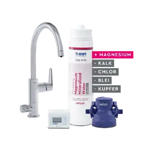 Vandens maišytuvas C formos Grohe AQA Pure Urban su BWT filtru