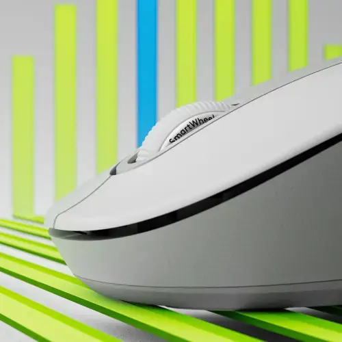 Logitech Signature M650 Wireless Mouse for Business, Right-hand, Optical, RF Wireless + Bluetooth, 4000 DPI, White
