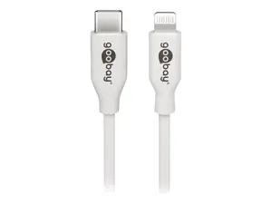 Goobay 39448 "Lightning" - USB-C..USB įkrovimo ir sinchronizavimo kabelis, 2 m, baltas Goobay USB-C™ vyriškas "Apple Lightning" vyriškas (8 kontaktų)